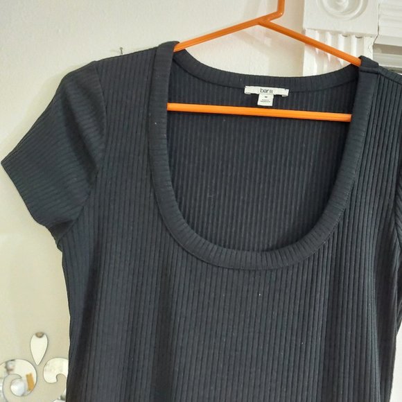 Bar III Short Sleeve Long Flattering Dress Soft Comfortable Black Size MEDIUM - Picture 10 of 12